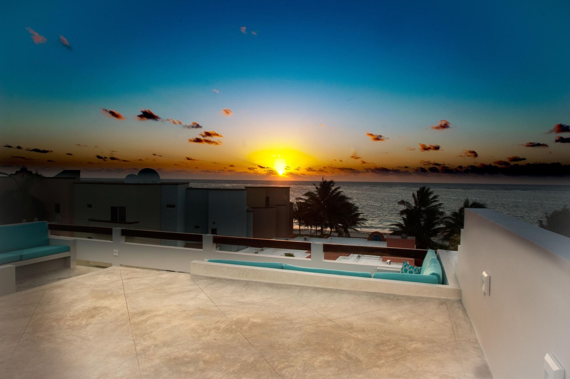 Casa Agua Azul Villa Puerto Morelos Ngoại thất bức ảnh